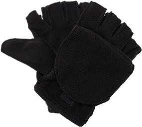 img 2 attached to 🧤 Stay Warm in Style with Pierre Cardin Fleece Fliptop Gloves