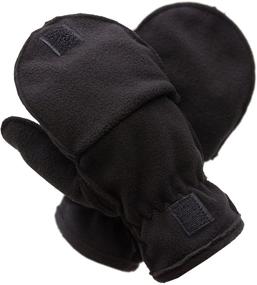 img 4 attached to 🧤 Stay Warm in Style with Pierre Cardin Fleece Fliptop Gloves