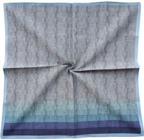 img 1 attached to 🧣 Plaid Men's Luxury Cotton Handkerchiefs for Sophisticated Style and Comfort