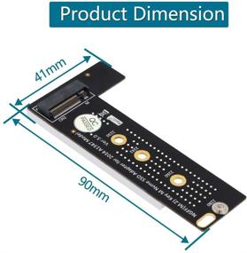 img 3 attached to 🔌 Адаптер M.2 NGFF M-Key NVMe SSD для 2014 года MacBook Mini A1347 - MEGEN2, MEGEM2, MEGEQ2. Конвертер NVMe SSD.