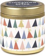 paddywax kaleidoscope collection cinnamon & spice scented travel tin candle, 3-ounce logo