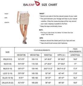 img 3 attached to 🏞️ Baleaf Women's Outdoor Skort UPF 50: Active Athletic Skort with Zip Pockets for Hiking and Golf