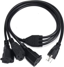 img 4 attached to Facmogu 3 3FT Splitter Heavy Duty Extensions – Amplify your Connectivity with High Performance