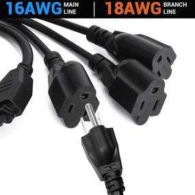 img 2 attached to Facmogu 3 3FT Splitter Heavy Duty Extensions – Amplify your Connectivity with High Performance