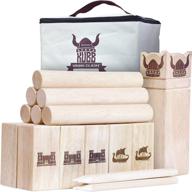 kubb viking clash toss game set for kids and adults by gosports logo