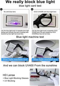 img 2 attached to 👓 OCCI CHIARI Oversized Blue Light Blocking Reading Glasses - 0 1.0 1.5 2.0 2.5 3.0 3.5 to 6.0 Readers for Effective Eye Protection