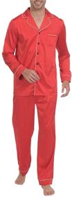 img 4 attached to Comfy Unisex Pajama Sleeve Sleepwear Loungewear