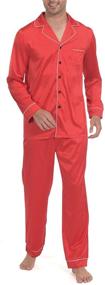 img 1 attached to Comfy Unisex Pajama Sleeve Sleepwear Loungewear