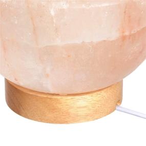 img 2 attached to Enhance Your Space with Amazon Basics Natural Himalayan Salt Lamp Bowl - Crystal Pink: Wood Base, Dimmer Switch, and Natural Crystal Chunks