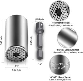 img 1 attached to Universal Socket Wrench Right Adapter