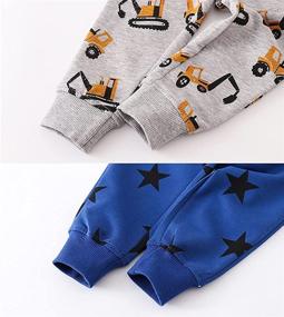 img 1 attached to 👶 Azalquat Toddler Boys Cotton Jogger Sweatpants, Fun Cartoon Print Active Pants for Playtime (1 or 2-Pack)