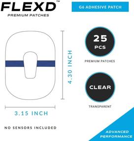 img 3 attached to G6 CGM Patches - Flexd G6 Adhesive Patches (25 Pieces) Clear/Transparent Film