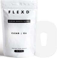 g6 cgm patches - flexd g6 adhesive patches (25 pieces) clear/transparent film logo