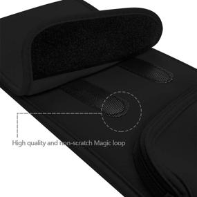 img 2 attached to 🔌 Large Size Wireless Keyboard Sleeve Travel Case Pouch - Ideal for Mechanical and Gaming Keyboards such as Arteck Microsoft - Premium Neoprene Case with Padded Fluffy Lining (Black)