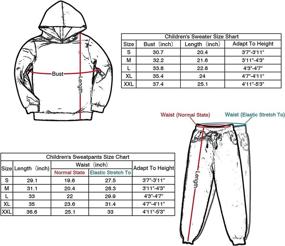 img 2 attached to Outfits Sweatpants Joggers Children Sweatsuit Boys' Clothing : Clothing Sets