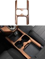 🍑 water cup holder panel cover in peach wood grain for honda crv cr-v 2017-2020, interior accessory, 1 piece logo