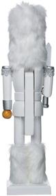 img 2 attached to 🎅 Kurt Adler Russian Nutcracker, 15-Inch, White - Authentic and Exquisite Collectible!