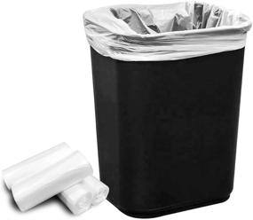 img 2 attached to 🗑️ DANUO 7-10 Gallon Trash Bags 1000 Pcs - Light Duty Clear Can Liner with Star Sealed Bottom (24"W x 24"H x 6 Micron) - Coreless Design!