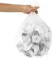 🗑️ danuo 7-10 gallon trash bags 1000 pcs - light duty clear can liner with star sealed bottom (24"w x 24"h x 6 micron) - coreless design! logo