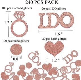 img 2 attached to BUDICOOL Decorations 240Pcs Glittering Decorations Engagement