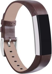 img 3 attached to 🎀 Tobfit Leather Bands: Stylish Replacement Accessories for Fitbit Alta/ Alta HR/ Ace - Designed for Women and Men