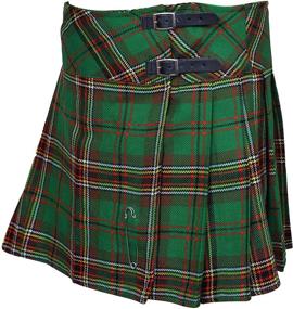 img 3 attached to 🏴 CLOUD KILT" Women's Scottish Tartan Pleated Mini Kilt Skirt - Billie Kilt, 16" & 18" Length Options