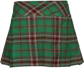 img 2 attached to 🏴 CLOUD KILT" Women's Scottish Tartan Pleated Mini Kilt Skirt - Billie Kilt, 16" & 18" Length Options