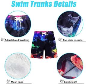 img 1 attached to 👕 ALOOCA Colorful Drawstring Boys' Running Boardshorts: Trendy and Functional Clothing for Active Kids
