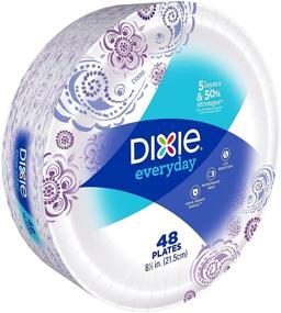 img 2 attached to 🍽️ Dixie 48-pack of 8 1/2 inch plates (2 packs)