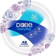 🍽️ dixie 48-pack of 8 1/2 inch plates (2 packs) logo