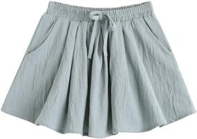 img 4 attached to Aimama Toddler Girls Cotton Shorts