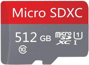 img 2 attached to 📱 Optimized for Android Devices: Class 10 SDXC 512GB Micro SD Card with Adapter - High Speed Memory Card for Smartphones and Tablets (Model: 512GB-B)
