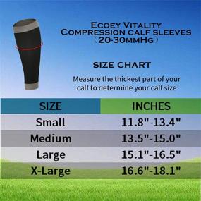 img 3 attached to Ecoey Vitality Compression 20 30MmHg Exercise Men's Clothing