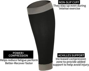 img 2 attached to Ecoey Vitality Compression 20 30MmHg Exercise Men's Clothing