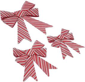 img 2 attached to Christmas Bows White Stripes Sizes