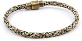 img 1 attached to Lobo Verde Handmade Paracord Rope Bracelet with Copper Magnetic Clasp