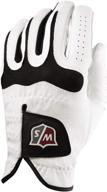 🧤 wilson staff golf glove grip soft, men's medium/large, left hand логотип