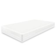 🛏️ dual sided sleep system crib and toddler bed mattress - premium breathable baby mattress for infants and toddlers with removable cover, reversible comfort memory foam - white logo