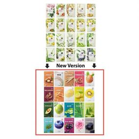 img 3 attached to 🎭 SAEM Natural Facial Mask Sheet 20-Pack - Korean Skincare Moisturizing and Nourishing Face Masks for Variety Combo Pack 21ml