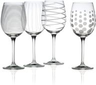 🍷 mikasa set of 4 cheers white wine glasses, clear - improved seo logo