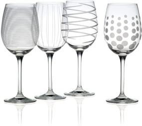 img 4 attached to 🍷 Mikasa Set of 4 Cheers White Wine Glasses, Clear - Improved SEO