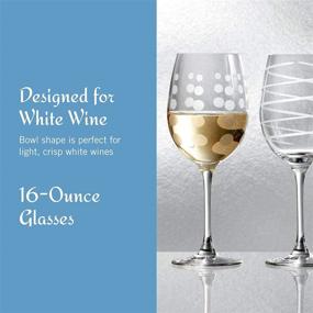 img 1 attached to 🍷 Mikasa Set of 4 Cheers White Wine Glasses, Clear - Improved SEO