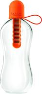 bobble classic orange 18.5 oz. reusable water bottle with filter - bpa-free, sustainable hydration solution logo