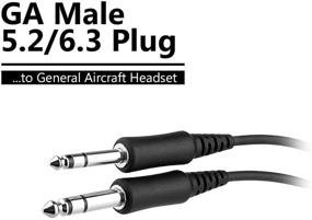 img 1 attached to 🚁 Enhance Communication Efficiency: Helicopter U-174 Plug Aviation Headset to General Aviation(GA) Adapter Cable