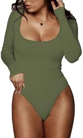 img 4 attached to BelleLovin Womens T Shirt Bodysuit Jumpsuits Women's Clothing for Bodysuits