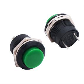 img 3 attached to Twidec/10Pcs Momentary Push Button Switch SPST AC250V/3A AC125V/6A Mini Off(ON) NO Green R13-507G