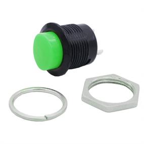 img 2 attached to Twidec/10Pcs Momentary Push Button Switch SPST AC250V/3A AC125V/6A Mini Off(ON) NO Green R13-507G