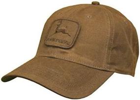 img 4 attached to 🧢 Brown John Deere Workwear Waxed Canvas Hat with Patch – Enhanced SEO