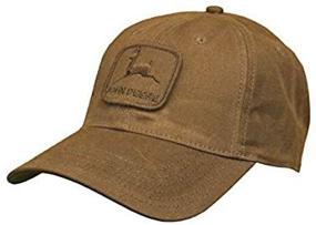 img 3 attached to 🧢 Brown John Deere Workwear Waxed Canvas Hat with Patch – Enhanced SEO