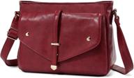 👜 women's crossbody bags: vaschy soft water-resistant pu leather shoulder purse handbags logo